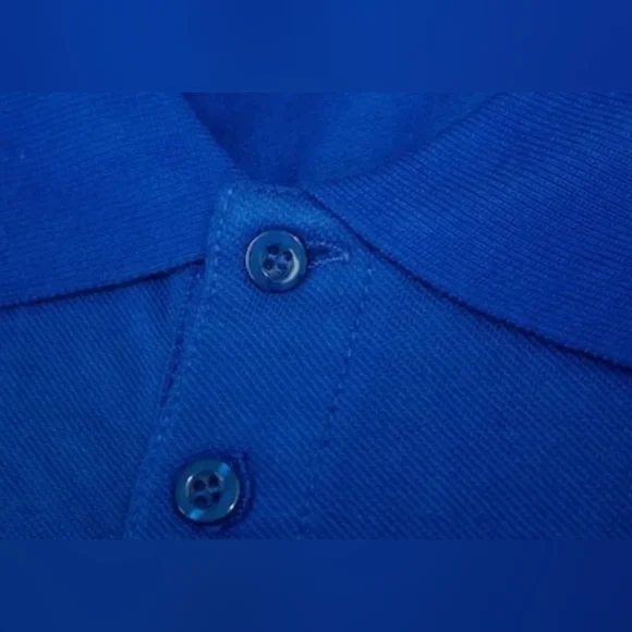 Bigdude Men's Plain Polo Shirt Royal Blue Size 8XL - Picture 3 of 4